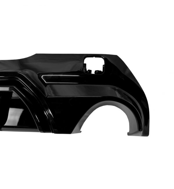 REAR DIFFUSER WITH LED DUAL EXHAUSTS GLOSS BLACK FOR BMW 1 SERIES F40 M-SPORT 2019+ - Image 7
