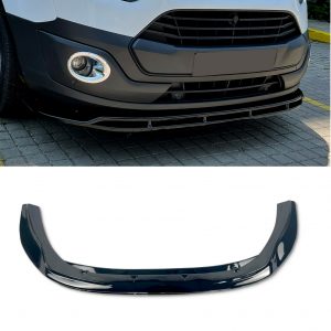 FRONT LIP SPLITTER SPOILER GLOSS BLACK FOR FORD TRANSIT CUSTOM MK1 2012-2018