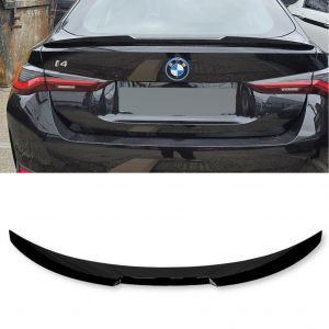 REAR BOOT SPOILER M4 STYLE GLOSS BLACK FOR BMW 4 SERIES G26 GRAN COUPE 2019+