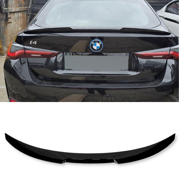 REAR BOOT SPOILER M4 STYLE GLOSS BLACK FOR BMW 4 SERIES G26 GRAN COUPE 2019+