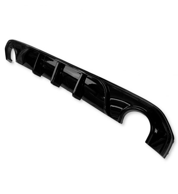 REAR DIFFUSER WITH F1 LIGHT DUAL EXHAUST GLOSS BLACK FOR BMW 4 SERIES G26 2020+ - Image 3