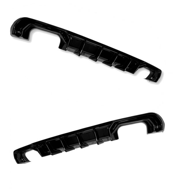 REAR DIFFUSER SIDE SPLITTER GLOSS BLACK FOR AUDI A3 S-LINE & S3 8V PRE-FACELIFT - Image 3