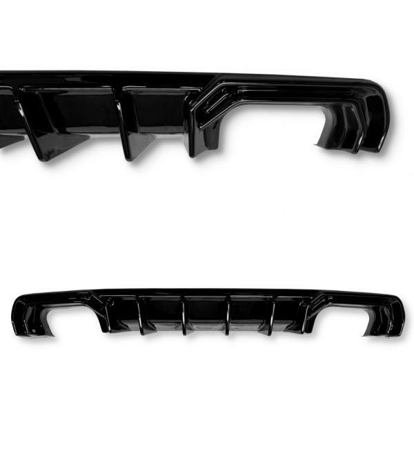 REAR DIFFUSER GLOSS BLACK AUDI A3 S-LINE/S3 8V SPORTBACK/HATCHBACK PRE-FACELIFT - Image 2