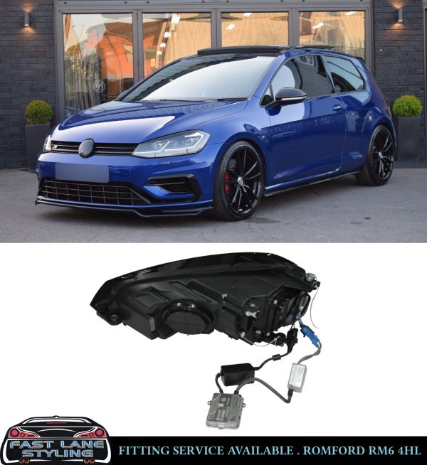 XENON HEADLIGHTS SEQENTIAL INDICATORS SILVER LINE MK7.5 LOOK FOR VW GOLF MK7 - Image 7