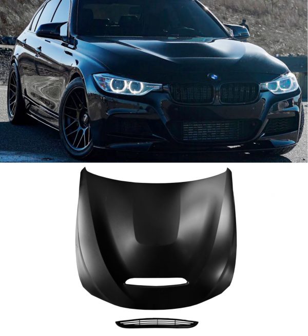 ALUMINIUM BONNET HOOD GTS STYLE BLACK FOR BMW 3 4 SERIES F30 F31 F32 F33 F36