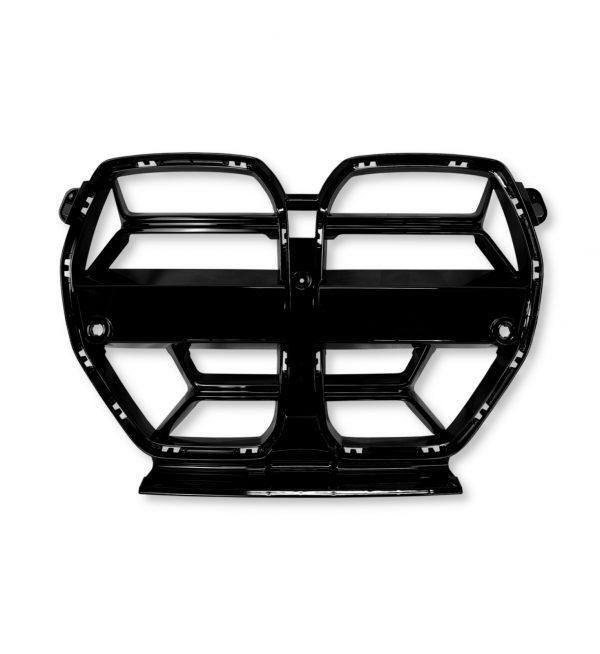 FRONT KIDNEY GRILLE CS STYLE GLOSS BLACK FOR BMW M3 G80 G81 M4 G82 G83 2021+ - Image 2