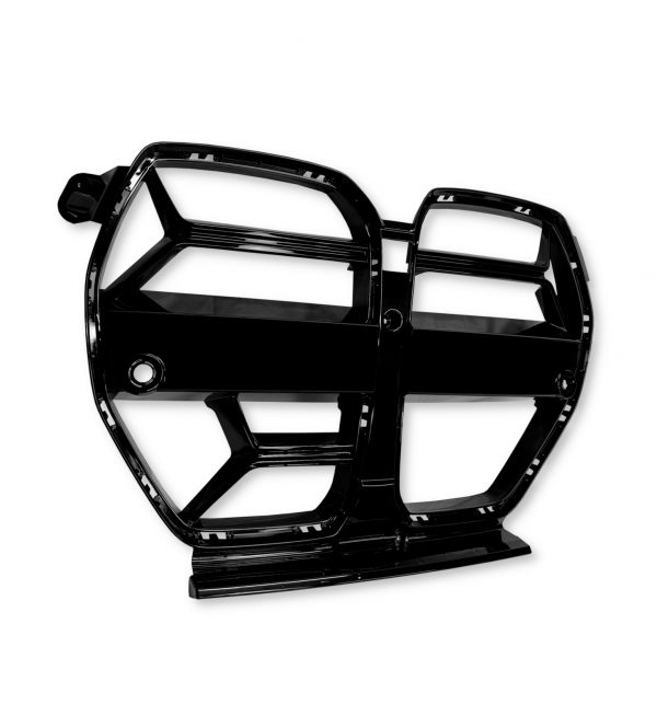 FRONT KIDNEY GRILLE CS STYLE GLOSS BLACK FOR BMW M3 G80 G81 M4 G82 G83 2021+ - Image 4