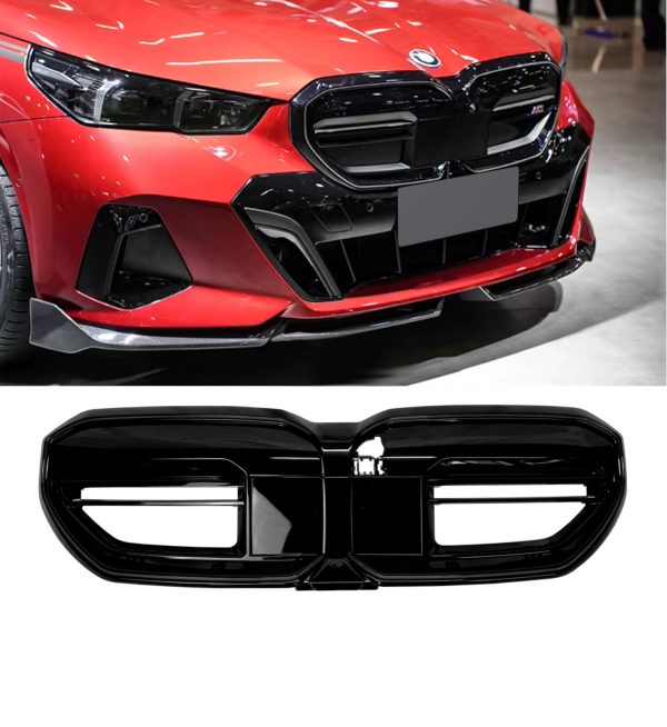 FRONT GRILLE WITH LED LIGHTS GLOSS BLACK FOR BMW 5 SERIES G60 G61 G68 2023+ - Image 2