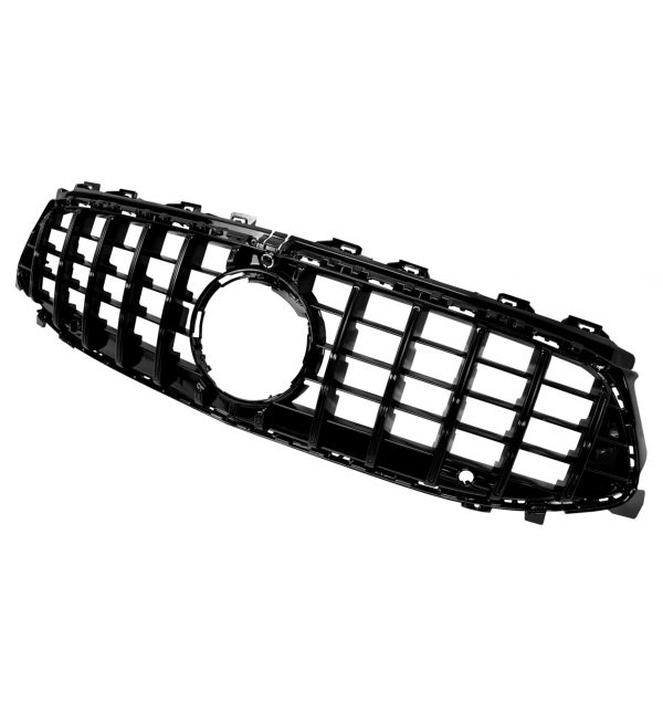 FRONT GRILLE PANAMERICANA GT STYLE GLOSS BLACK FOR MERCEDES CLA W118 C118 2024+ - Image 3