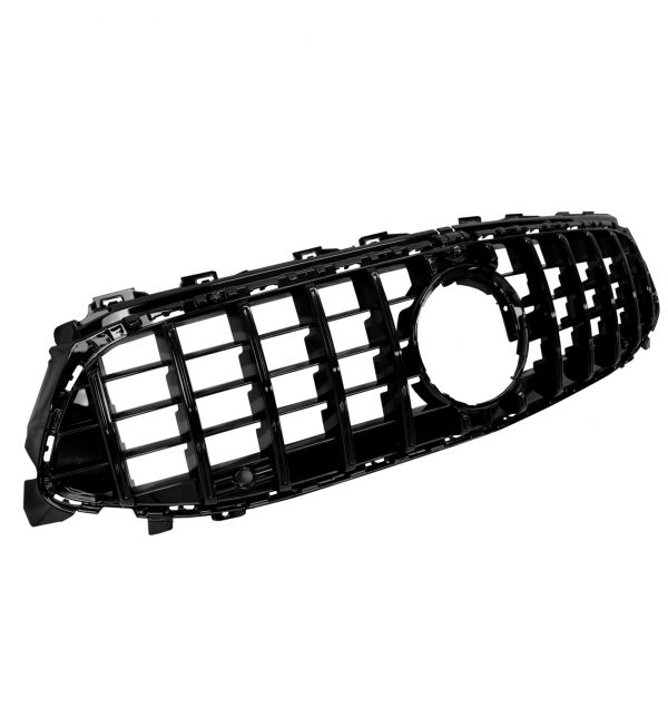 FRONT GRILLE PANAMERICANA GT STYLE GLOSS BLACK FOR MERCEDES CLA W118 C118 2024+ - Image 4