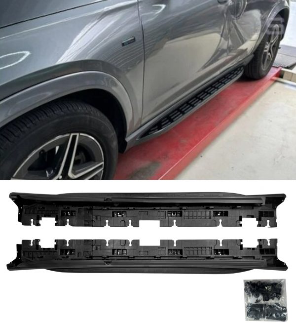 SIDE STEPS RUNNING BOARDS OEM STYLE BLACK FOR MERCEDES GLE COUPE C167 2019+