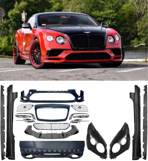 BENTLEY GT CONTINENTAL 2012-2015 TO SUPERSPORT CONVERSION BODY KIT BUMPER WINGS