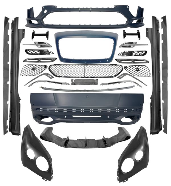 BENTLEY GT CONTINENTAL 2012-2015 TO SUPERSPORT CONVERSION BODY KIT BUMPER WINGS - Image 3