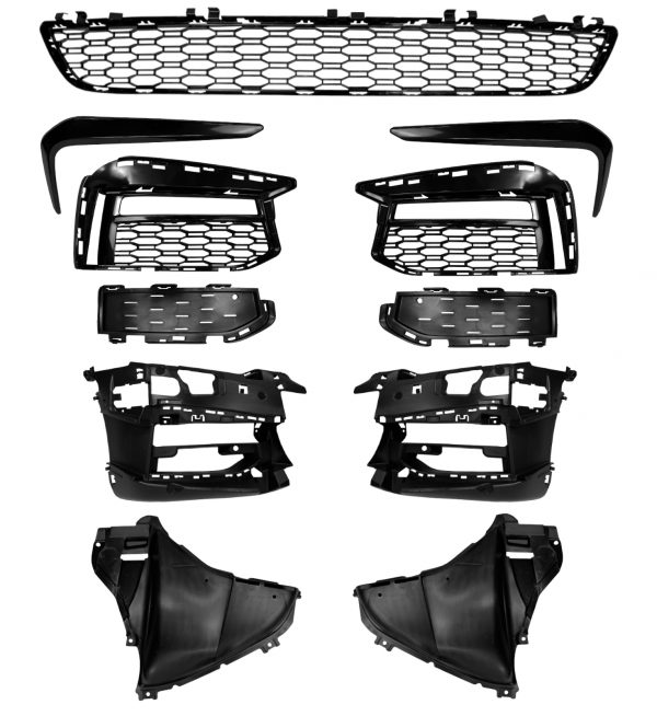 FRONT BUMPER BODY KIT M SPORT STYLE PRIMED FOR BMW 5 SERIES G30 G31 G38 2017-20 - Image 6
