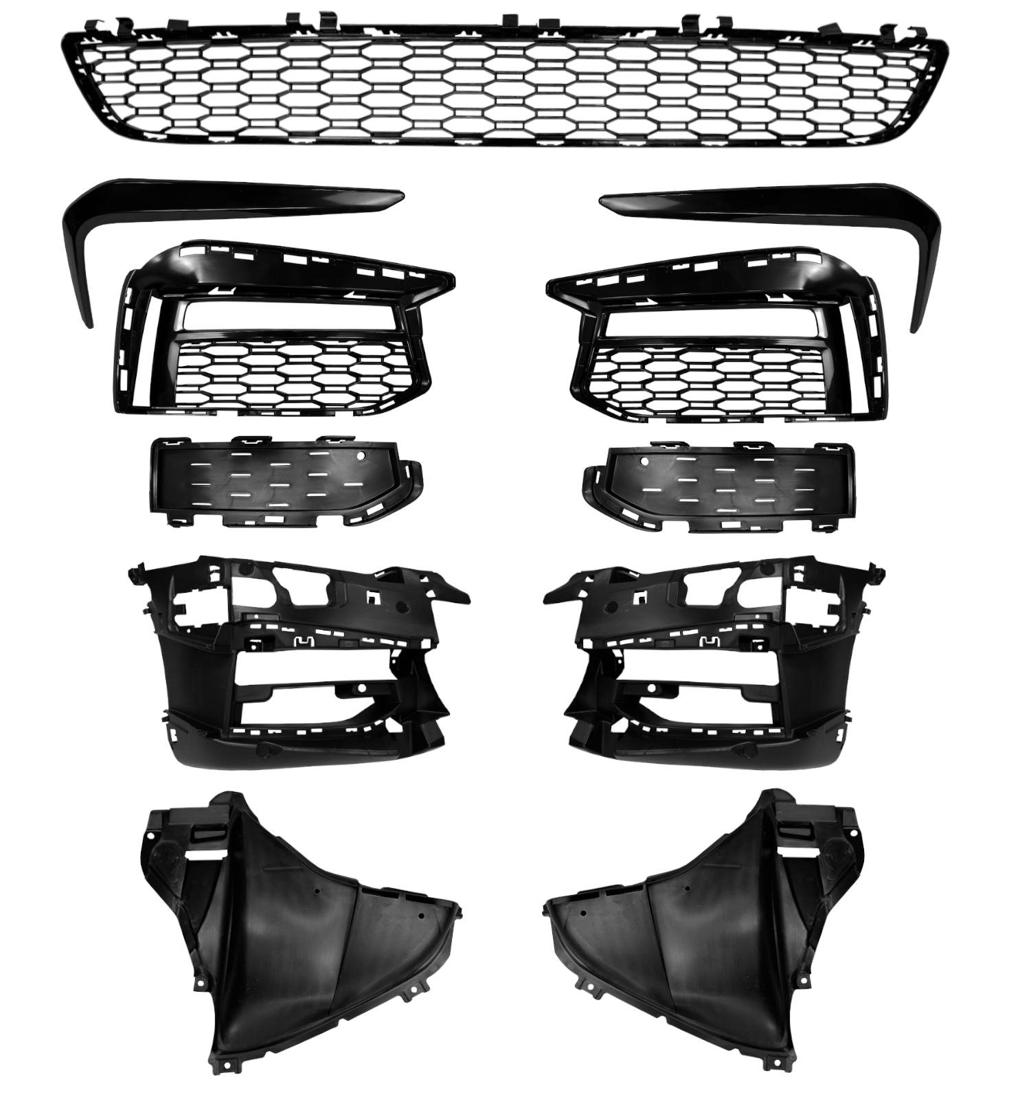 FRONT BUMPER BODY KIT M SPORT STYLE PRIMED FOR BMW 5 SERIES G30 G31 G38 2017-20 - Image 6