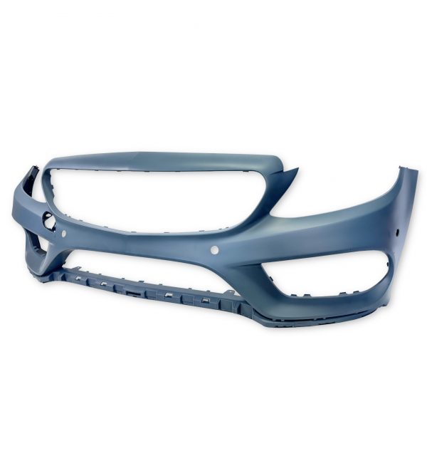 FRONT BUMPER BODY KIT PRIMED FOR MERCEDES C CLASS W205 C205 PRE-FACELIFT 2015-18 - Image 2
