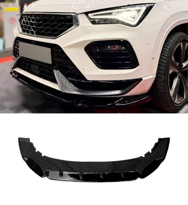 AERO BODY KIT SPLITTER DIFFUSER SPOILER SKIRTS GLOSS BLACK FOR CUPRA ATECA MK1 - Image 2