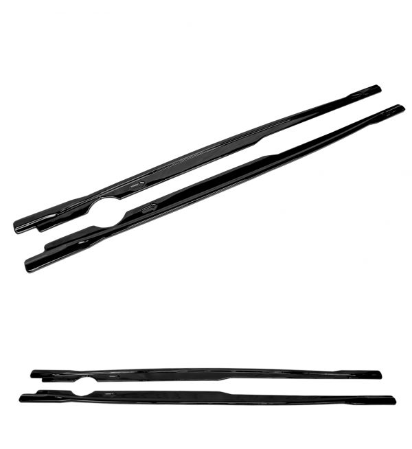 AERO BODY KIT SPLITTER DIFFUSER SKIRTS CANARDS GLOSS BLACK FOR VW GOLF MK8 R 20+ - Image 7