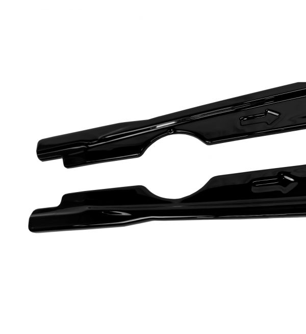 AERO BODY KIT SPLITTER DIFFUSER SKIRTS CANARDS GLOSS BLACK FOR VW GOLF MK8 R 20+ - Image 8
