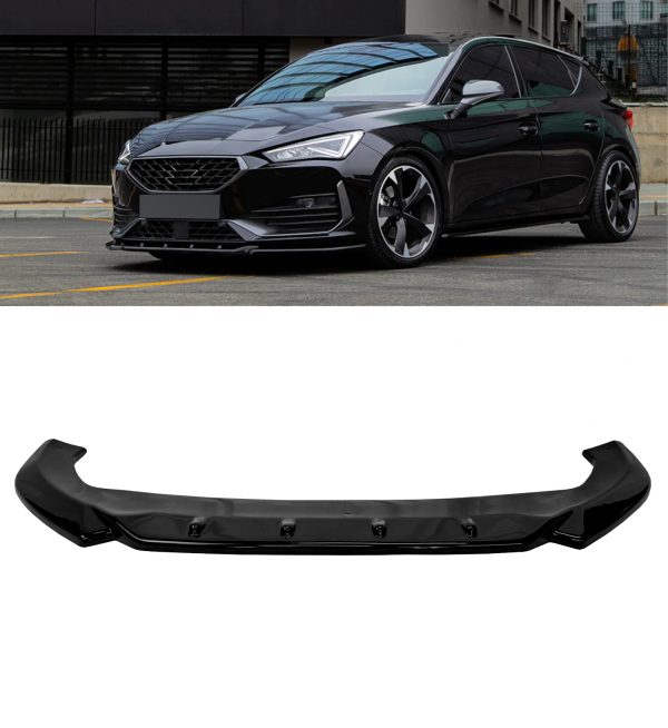 AERO BODY KIT SPLITTER DIFFUSER SPOILER SKIRTS GLOSS BLACK CUPRA LEON MK1 20-24 - Image 2
