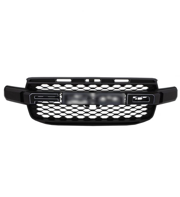 FRONT GRILLE WITH LED LIGHT MATTE BLACK FOR FORD RANGER SPORT WILDTRACK XLT 2022+ - Image 2