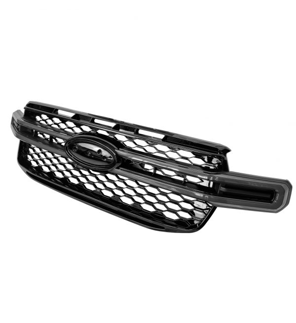 FRONT GRILLE DYNAMIC LED DRL LIGHT GLOSS BLACK FOR FORD RANGER WILDTRAK T9 2023+ - Image 3