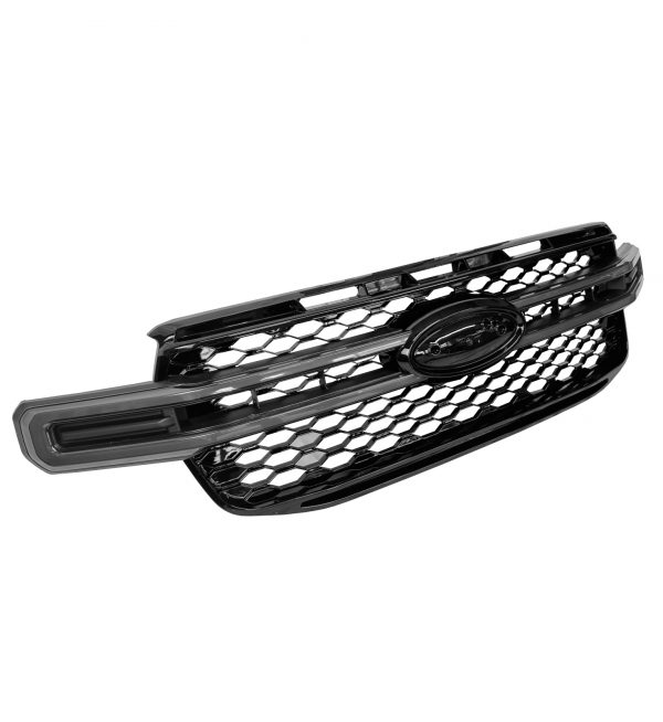 FRONT GRILLE DYNAMIC LED DRL LIGHT GLOSS BLACK FOR FORD RANGER WILDTRAK T9 2023+ - Image 4