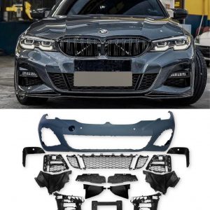 FRONT BUMPER BODY KIT M SPORT STYLE KIT PRIMED FOR BMW 3 SERIES G20 G21 PRE-LCI 2019-2021