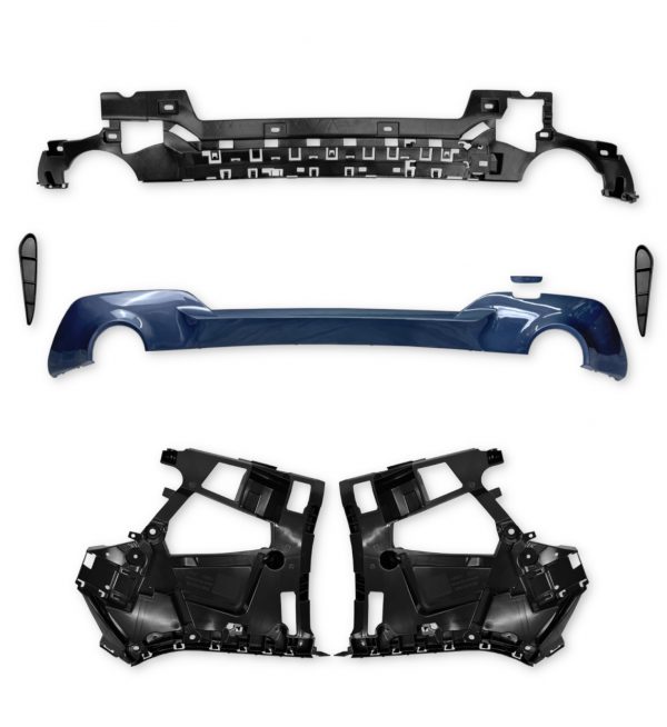 REAR BUMPER DIFFUSER M SPORT STYLE BODY KIT PRIMED FOR BMW 3 SERIES G20 PRE-LCI - Image 4