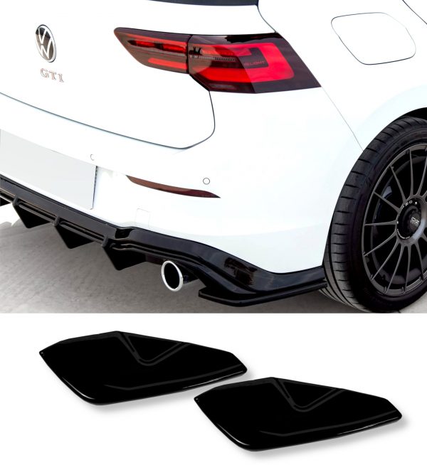 REAR SIDE SPLITTER GLOSS BLACK FOR VW GOLF MK8 GTI 2020+