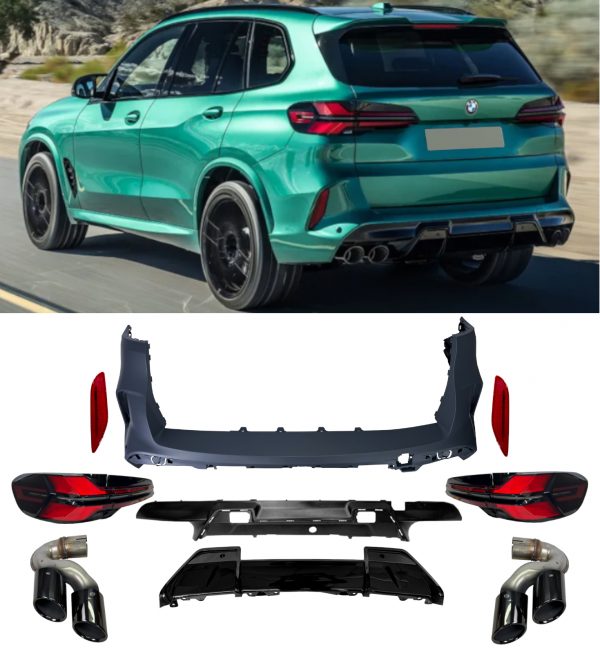 BMW X5 G05 PRE-LCI TO X5M F95 LCI LOOK CONVERSION BODY KIT BUMPER LIGHTS EXHAUST - Image 2