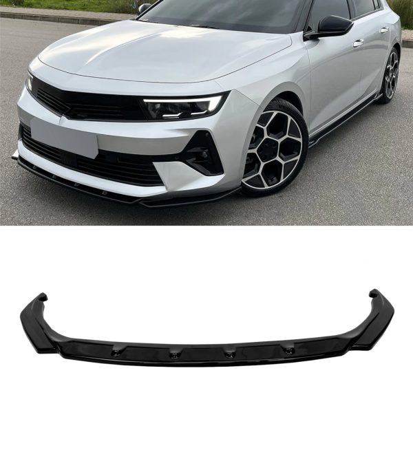 AERO BODY KIT SPLITTER DIFFUSER SPOILER SKIRTS GLOSS BLACK VAUXHALL ASTRA L 20+ - Image 2