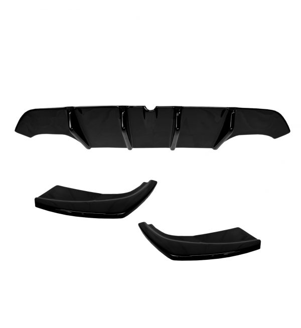 AERO BODY KIT SPLITTER DIFFUSER SPOILER SKIRTS GLOSS BLACK VAUXHALL ASTRA L 20+ - Image 9