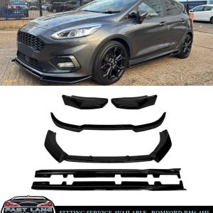 FOR FORD FIESTA ST& ST-LINE MK8 GLOSS BLACK KIT BODYKIT DIFFUSER SPLITTER SKIRTS