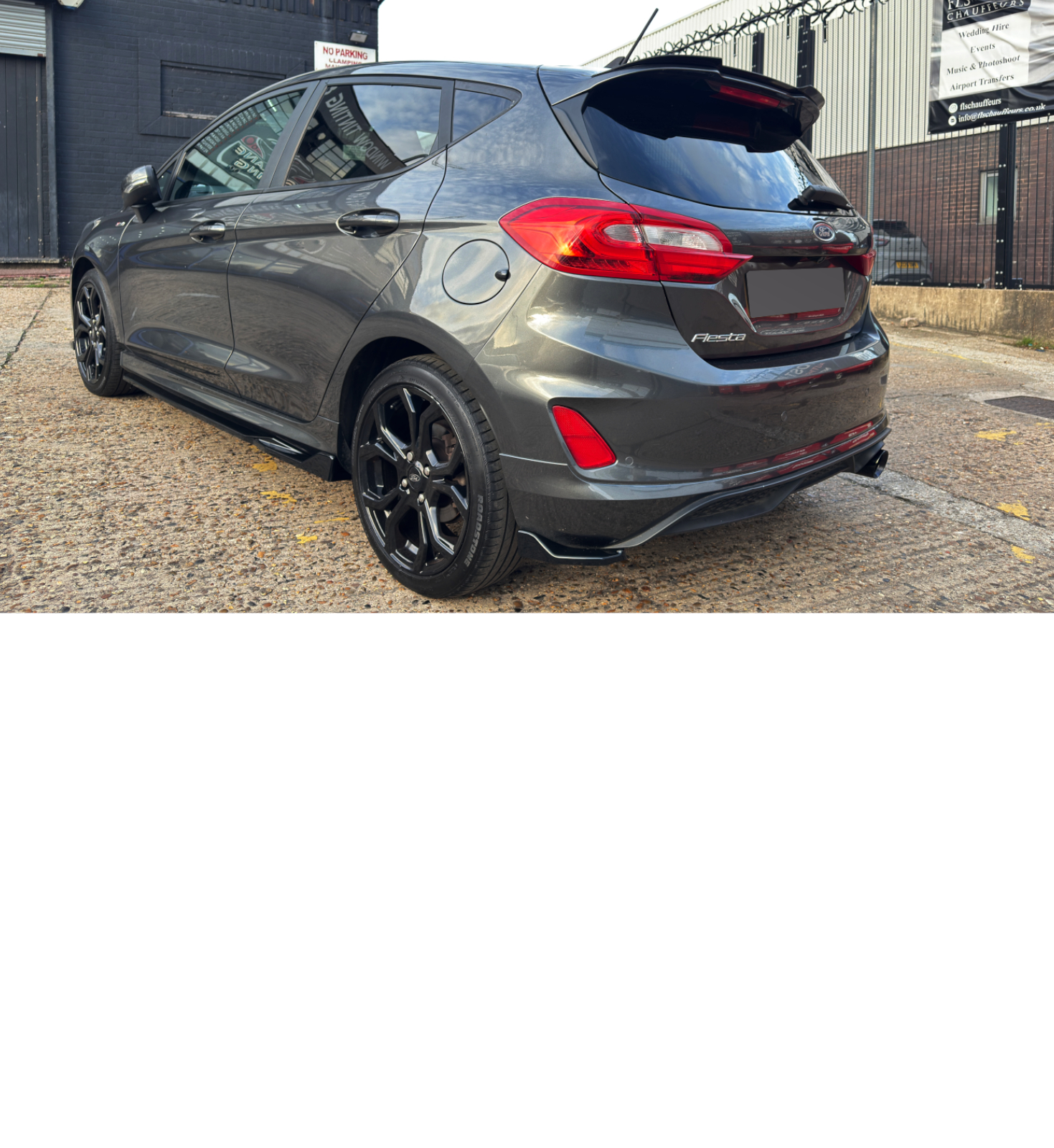 FOR FORD FOCUS ST MK3 FACELIFT GLOSS BLACK KIT BODYKIT DIFFUSER SPLITTER SPOILER - Image 2