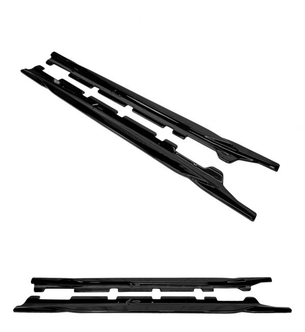 AERO BODY KIT SPLITTER SPOILER SKIRTS CANARDS GLOSS BLACK FOR BMW X1 F48 M-SPORT LCI - Image 7