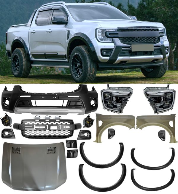 FOR FORD RANGER T6 T7 T8 2012-22 TO T9 2023+ CONVERSION KIT BUMPER BONNET WINGS