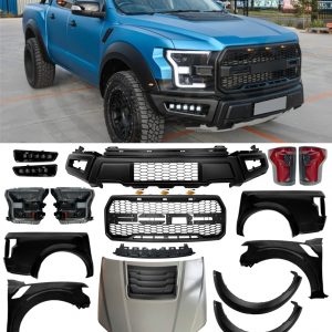 FOR FORD RANGER T6 T7 T8 2012-2022 CONVERSION BODY KIT F150 LOOK BUMPER BONNET WINGS
