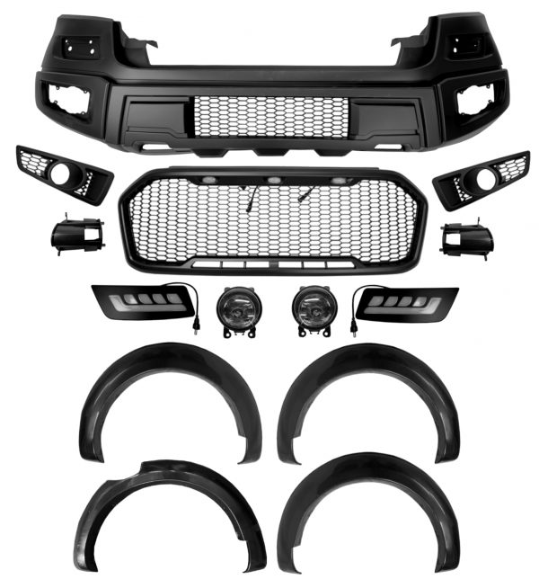 RAPTOR STYLE BODY KIT FOR FORD RANGER T7 T8 2015-2022 FRONT BUMPER GRILLE ARCHES - Image 2