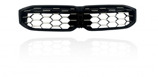 FRONT GRILLE DIAMOND STYLE SILVER & BLACK FOR BMW 3 SERIES G20 G21 LCI 2021+ - Image 2