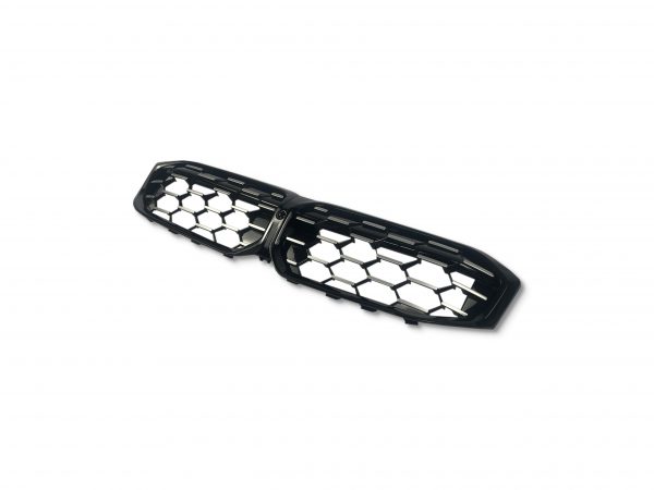 FRONT GRILLE DIAMOND STYLE SILVER & BLACK FOR BMW 3 SERIES G20 G21 LCI 2021+ - Image 4