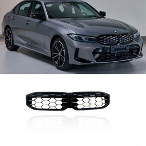 FRONT GRILLE DIAMOND STYLE SILVER & BLACK FOR BMW 3 SERIES G20 G21 LCI 2021+