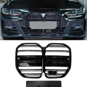 BMW 4 SERIES G22 G23 FRONT KIDNEY GRILLE GLOSS BLACK COUPE & CONVERTIBLE 2020+