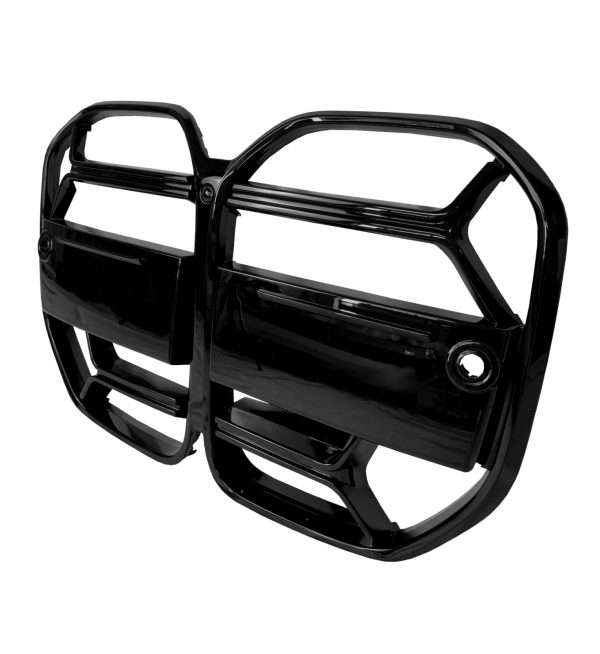 BMW 4 SERIES G22 G23 FRONT GRILLE KIDNEY GRILLE CS STYLE GLOSS BLACK 2020+ - Image 2