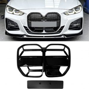BMW 4 SERIES G22 G23 FRONT GRILLE KIDNEY GRILLE CS STYLE GLOSS BLACK 2020+