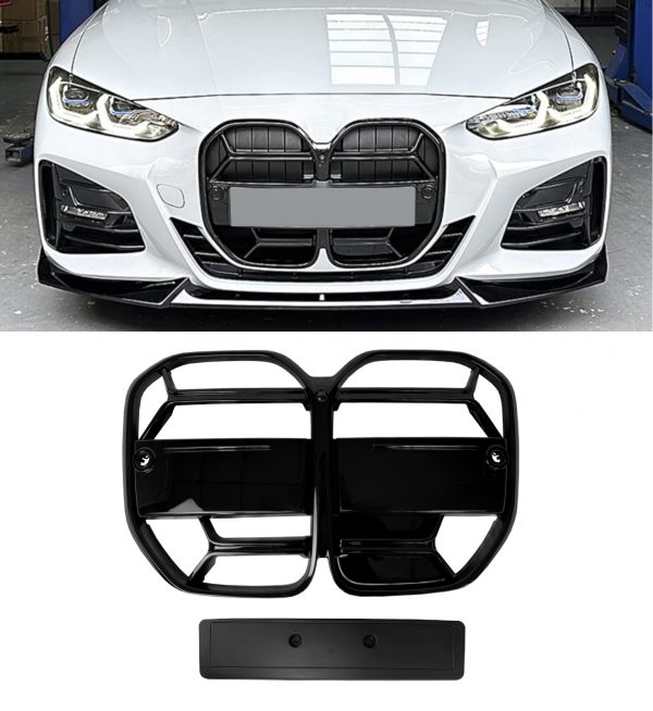 BMW 4 SERIES G22 G23 FRONT GRILLE KIDNEY GRILLE CS STYLE GLOSS BLACK 2020+