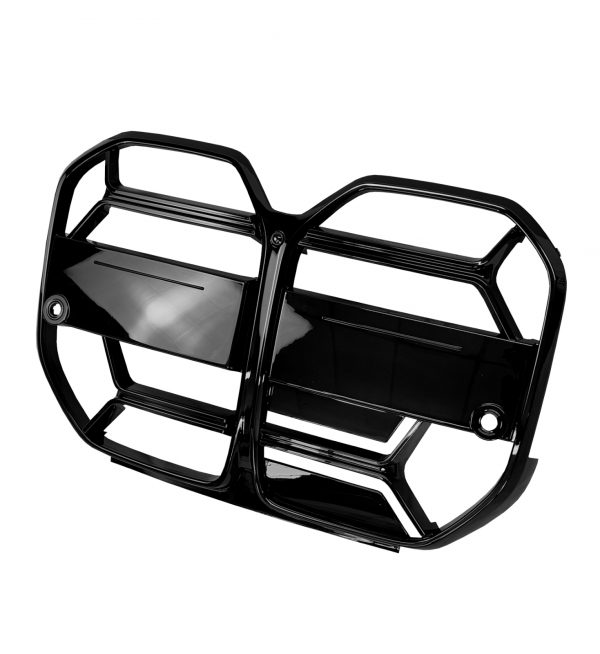 FRONT GRILLE KIDNEY GRILLE CS STYLE GLOSS BLACK FOR BMW 4 SERIES G26 2020+ - Image 2
