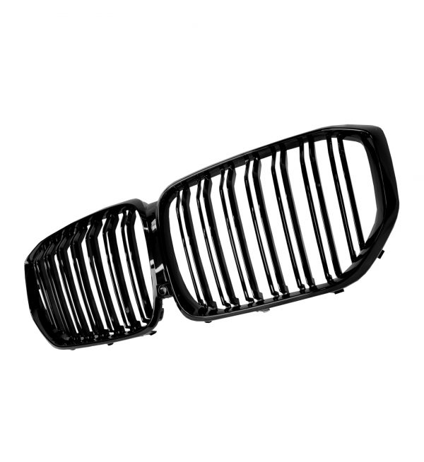 FRONT GRILLE DOUBLE SLAT GRILLE GLOSS BLACK FOR BMW X5 SERIES G05 LCI 2023+ - Image 3