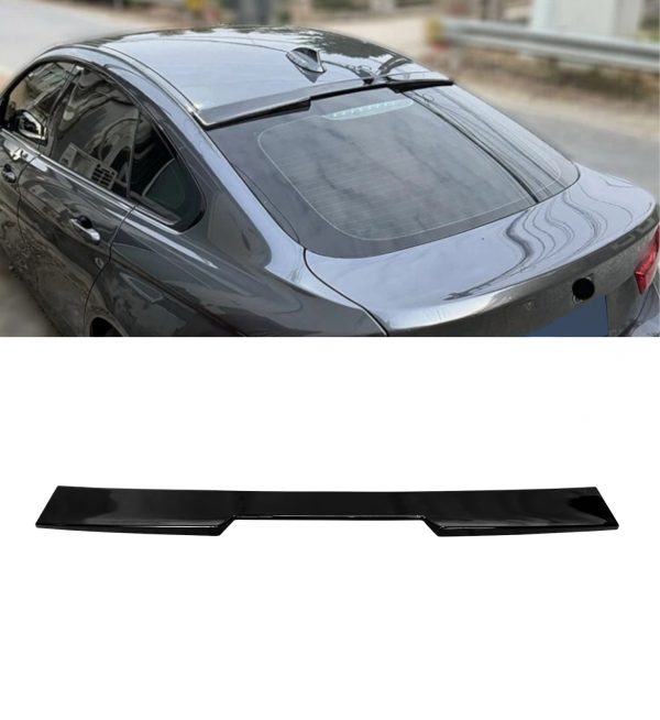 REAR ROOF SPOILER WINGS GLOSS BLACK FOR BMW 4 SERIES F36 GRAN COUPE 2014-2020