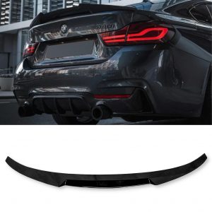 REAR SPOILER BOOT SPOILER M4 V STYLE GLOSS BLACK FOR BMW 4 SERIES F36 2014-2020